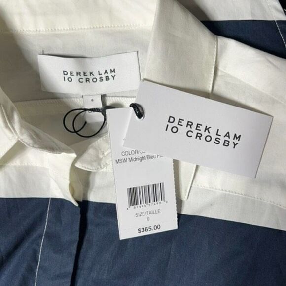 Derek Lam IO Crosby Modele Striped Shirt Dress Style TS62535SC  NWT Size 0 - Picture 5 of 5
